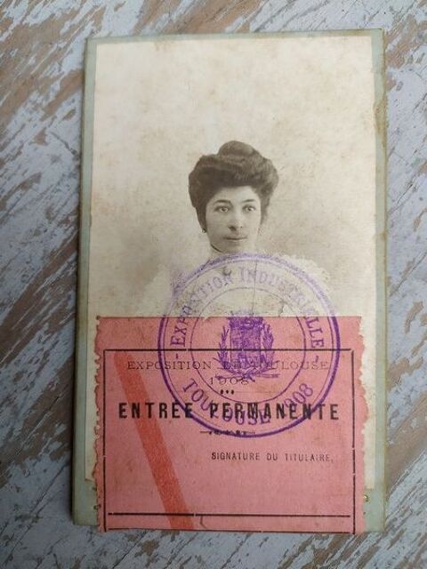 CDV Photographie Carte Exposition Industrielle Toulouse 1908 55 Loches (37)