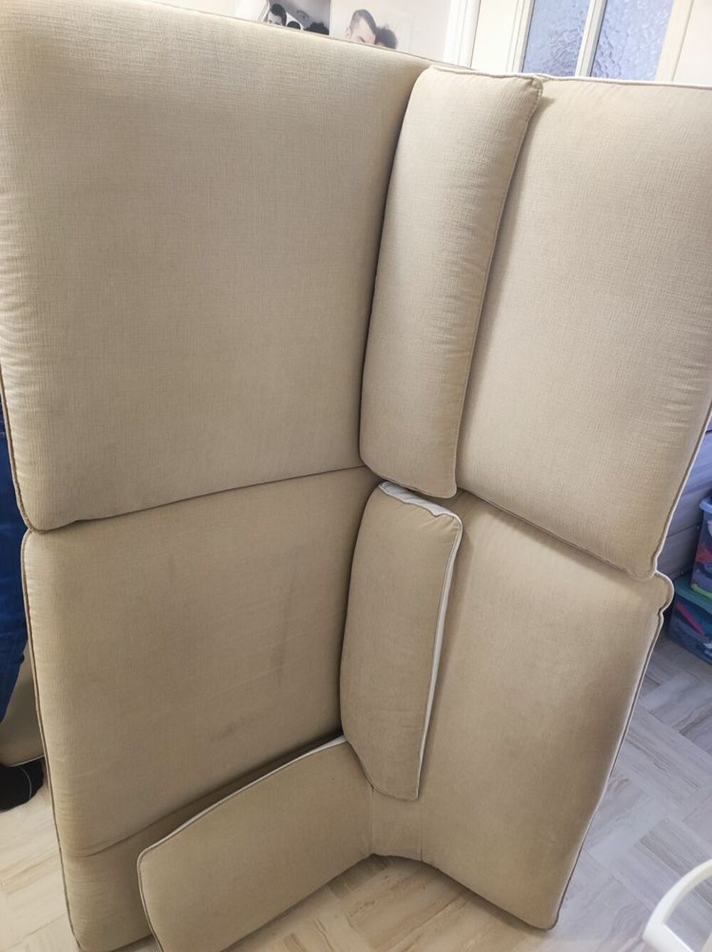 Canap&eacute; ch&acirc;teau d'ax m&eacute;ridienne beige marron tr&egrave;s bon &eacute;tat Meubles