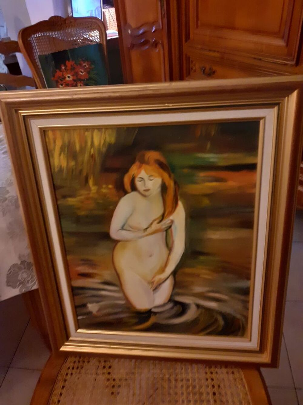 JOLI TABLEAU PEINT SUR TOILE RENOIR en copie Décoration