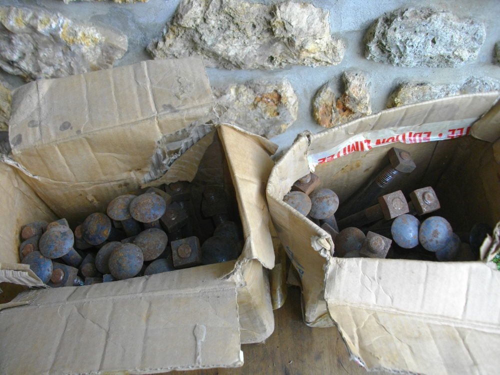 60 BOULONS DE CHARPENTIER M 14 quantit&eacute; 60 Long 20cm NEUF Bricolage