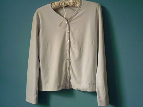 gilet La City Femme 36 S TBE blanc ML 10 Brienne-le-Chteau (10)