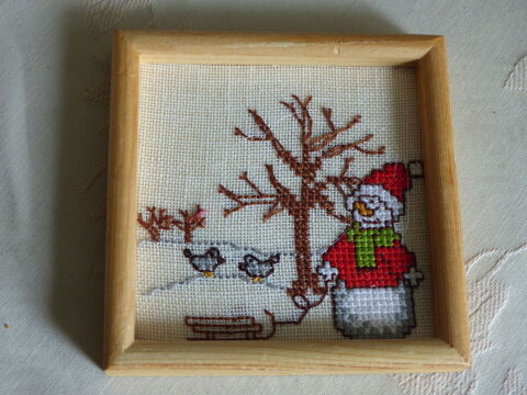 petit cadre :   P�re No�l et son traineau   6 Roclincourt (62)