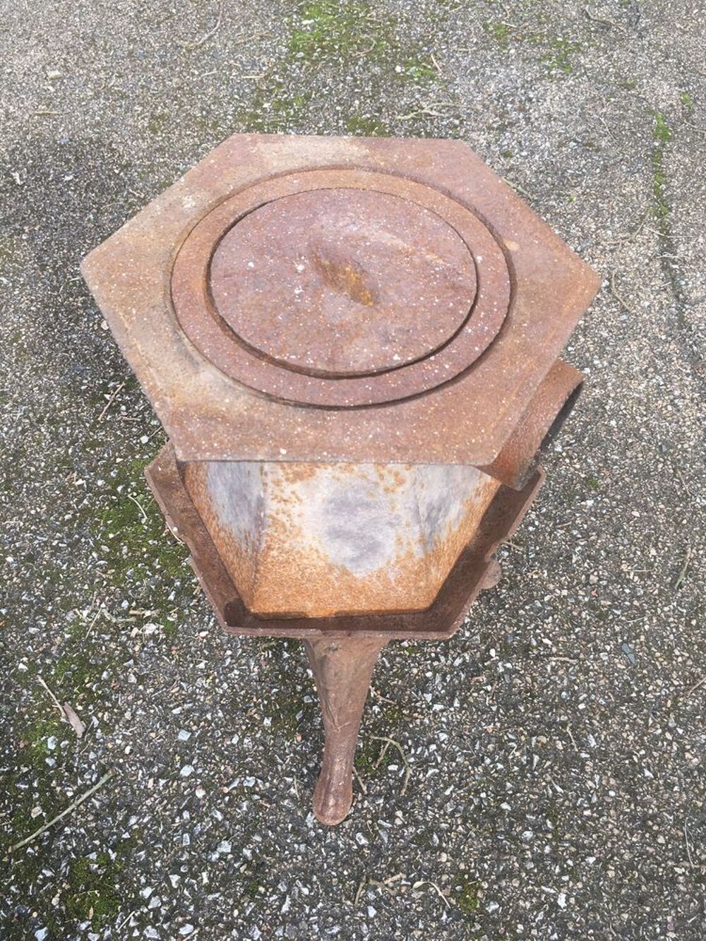 Fourneau chauffe fers &agrave; repasser/po&ecirc;le bois fonte Décoration