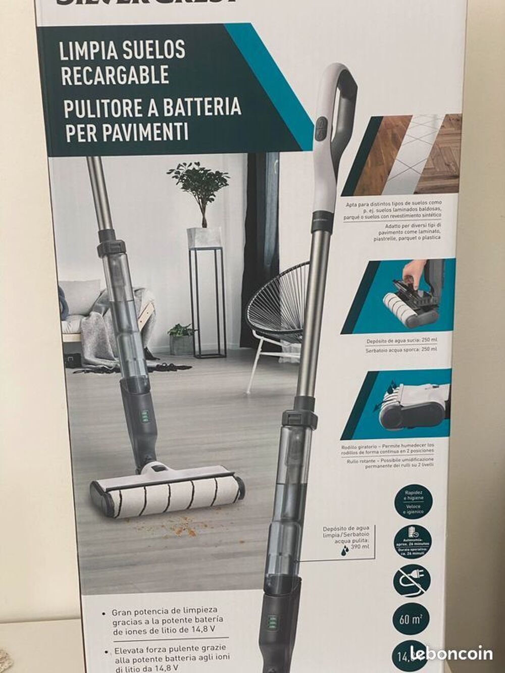 Nettoyant pour sols rechargeable sans fils
Electroménager