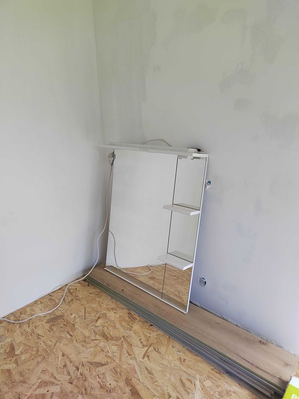 Miroir salle de bain Tol&egrave;de 80 blanc Meubles