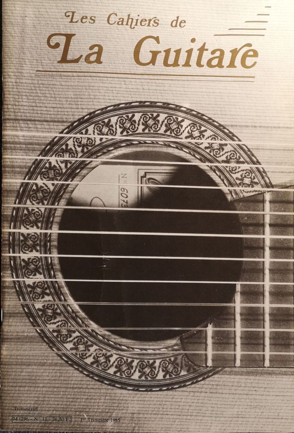 Les cahiers de la guitare Instruments de musique