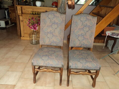 2 chaises  en tissus imprim�s 30 Blennes (77)