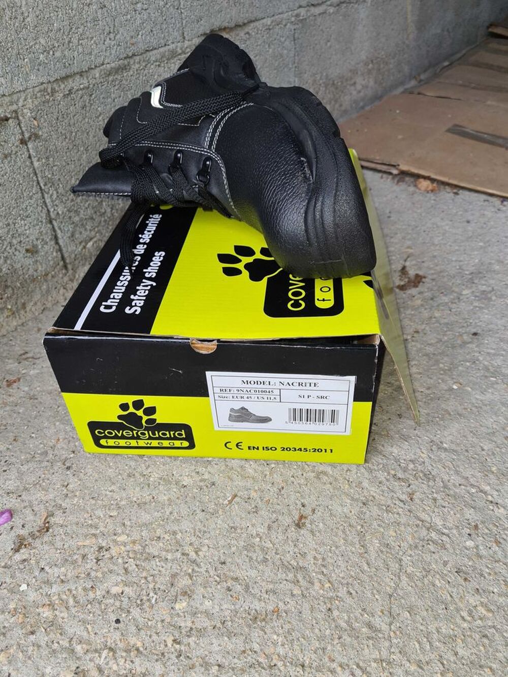 Chaussure de S&eacute;curit&eacute; noir neuf Taille 46 Chaussures