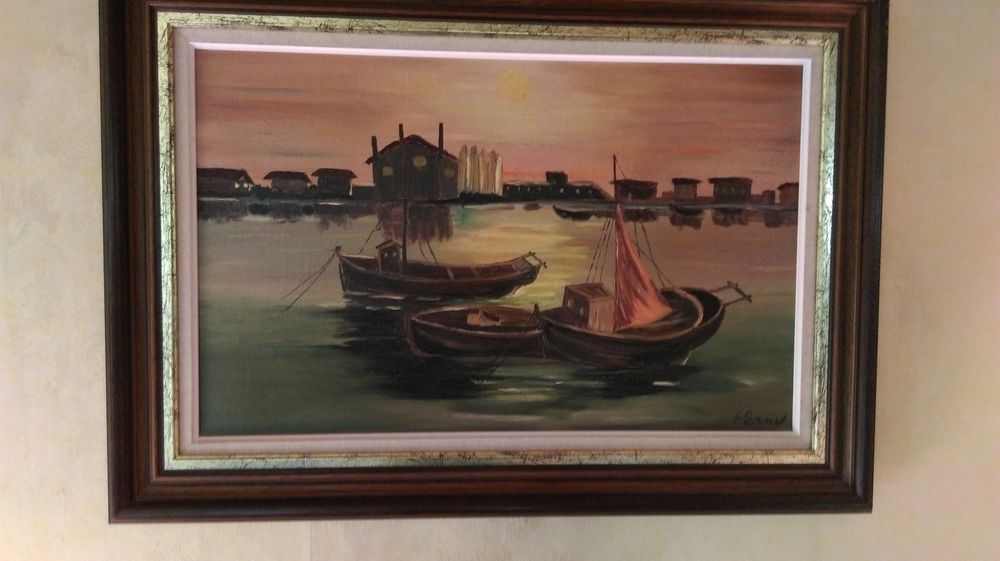 Tableau sur toile &agrave; la peinture &agrave; l'huile Décoration