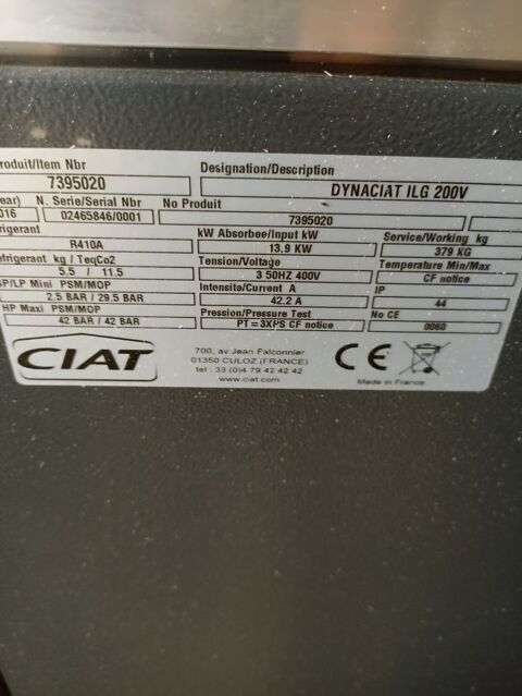 pompe � chaleur Dynaciat 6000 Rivesaltes (66)