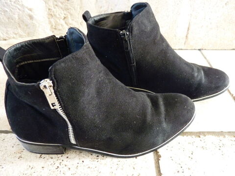 bottines gmo noir chaussure femme 38 talon TBE 5 Brienne-le-Chteau (10)