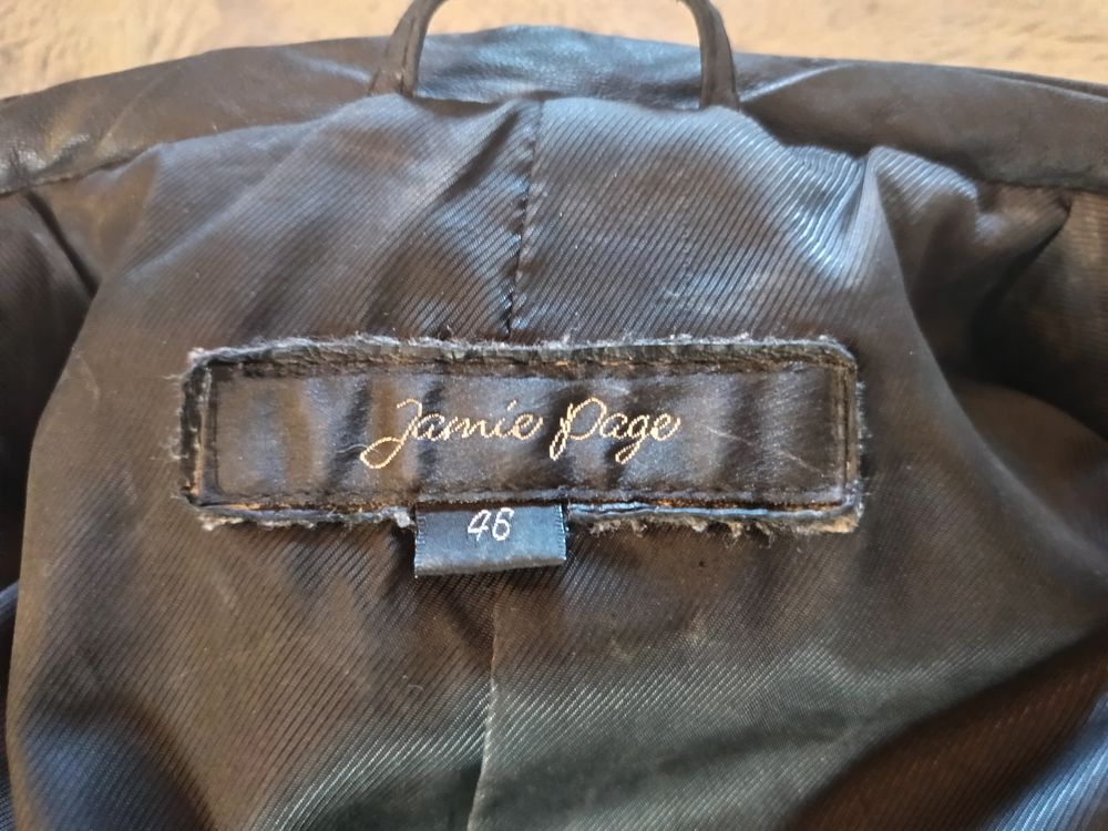 Veste courte de printemps cuir d'agneau Jamie Page Vêtements