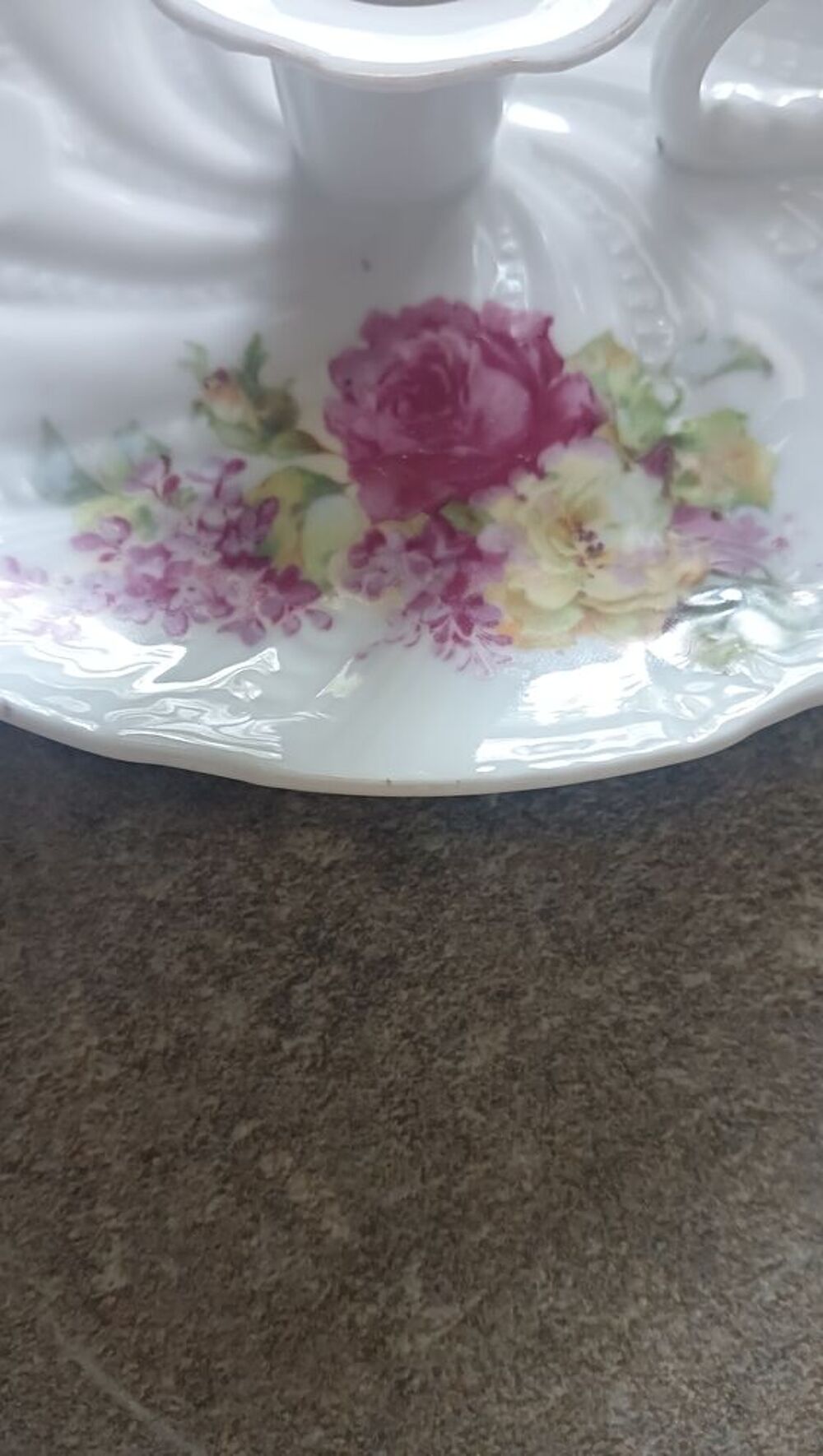 Bougeoir Ancien en porcelaine Décoration