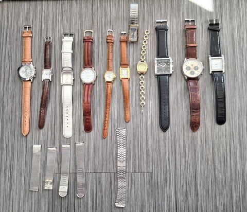 Lot+11+montres+VINTAGE�+Ancienne+� +r�viser+-+ou+-+pi�ces+-+bracelets+-+vintage+-+Envoi+disponible 79 Le Mesnil-Esnard (76)