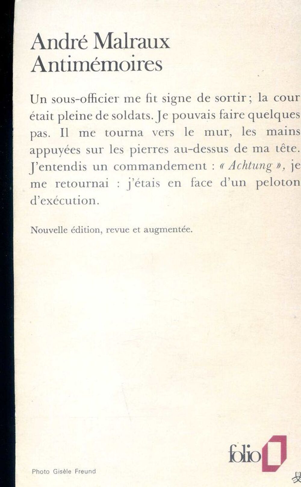 Antim&eacute;moires - Andr&eacute; Malraux, Livres et BD