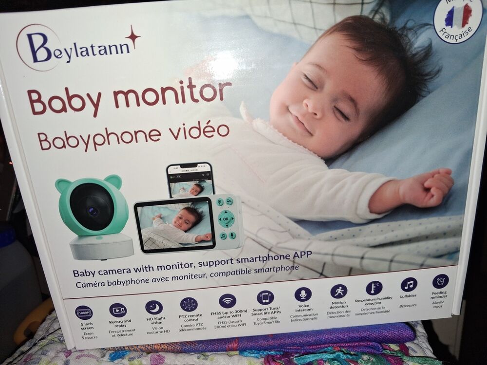 Babyphone vid&eacute;o Beylatann avec moniteur Puériculture