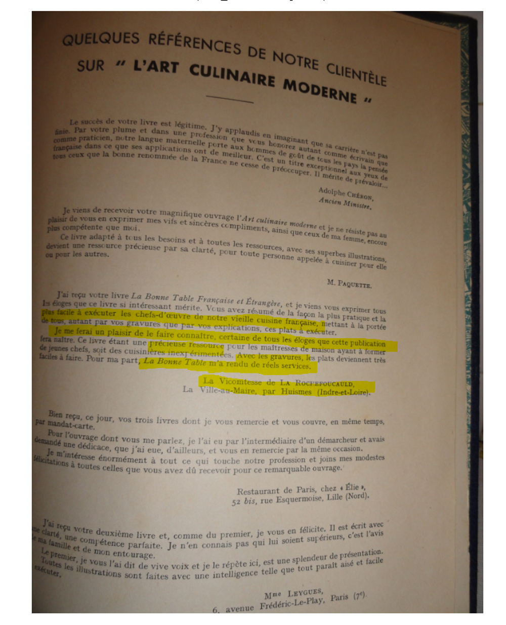 Livre de cuisine des ann&eacute;e 49 Cuisine