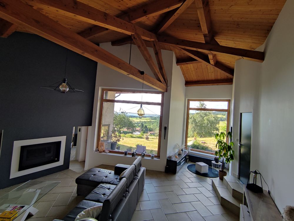 Vente Villa Maison d'architecte, proche Renaison, 8 pièces, superbe vue Ambierle
