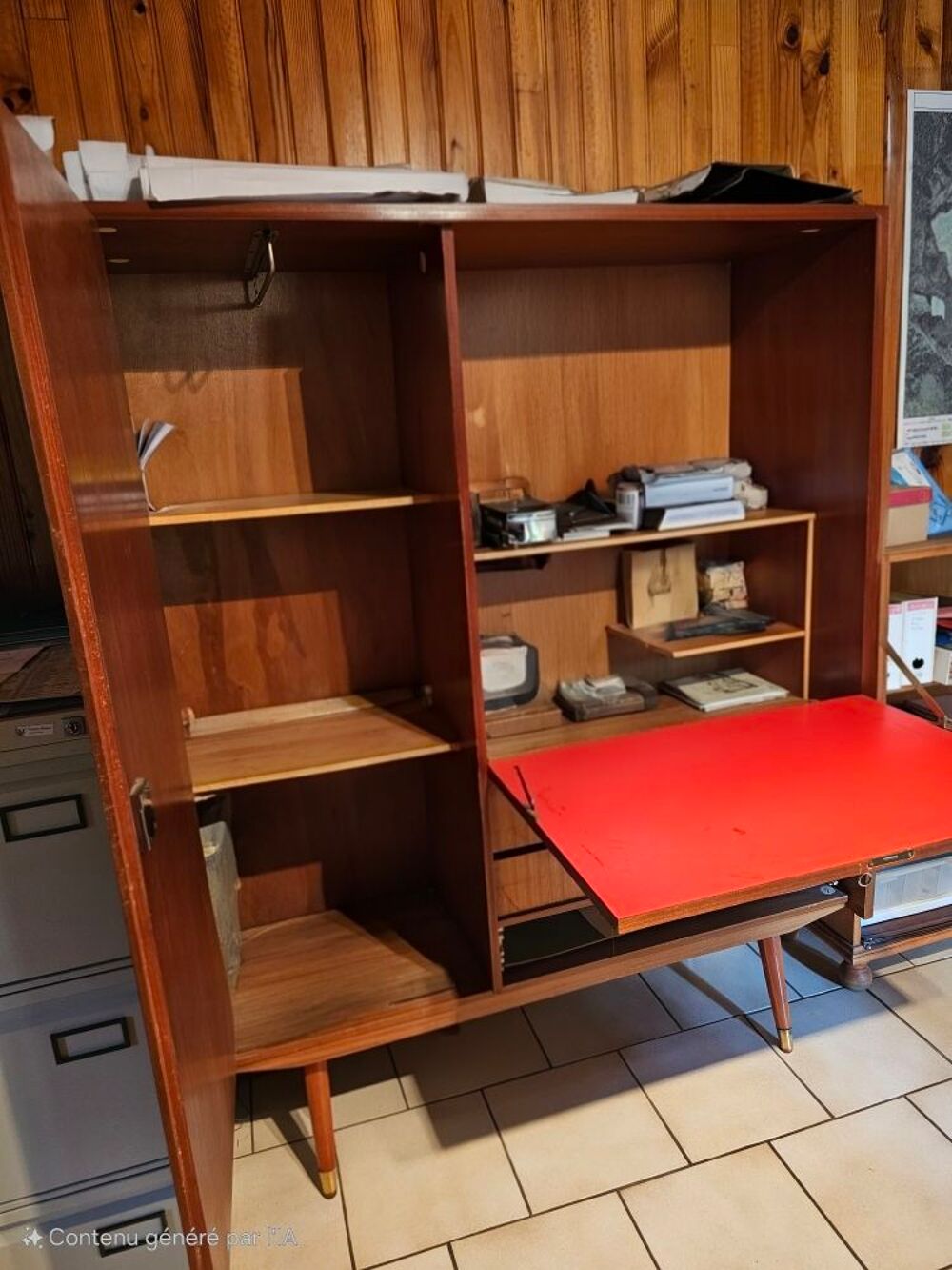 Meuble secr&eacute;taire ann&eacute;e 70 Meubles