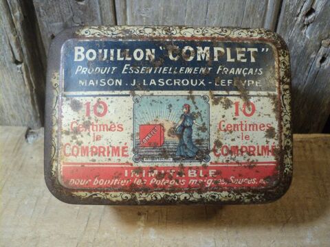Ancienne Boite Bouillon Complet Maison Lascroux Paris 
29 Loches (37)