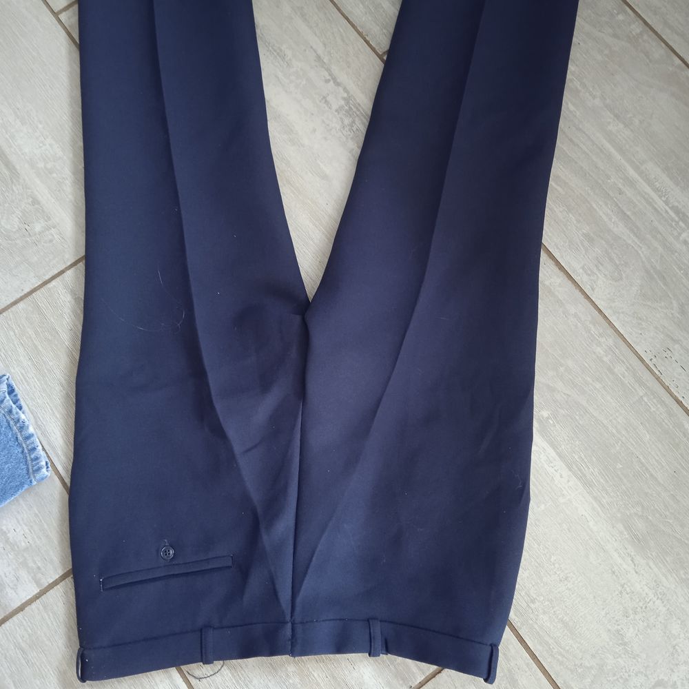 Pantalon toile marine marque country T 42 polyester fermetur Vêtements