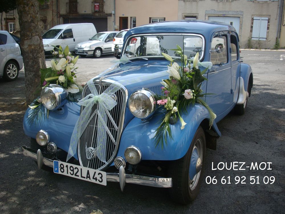   Traction Citroën bleue azur 