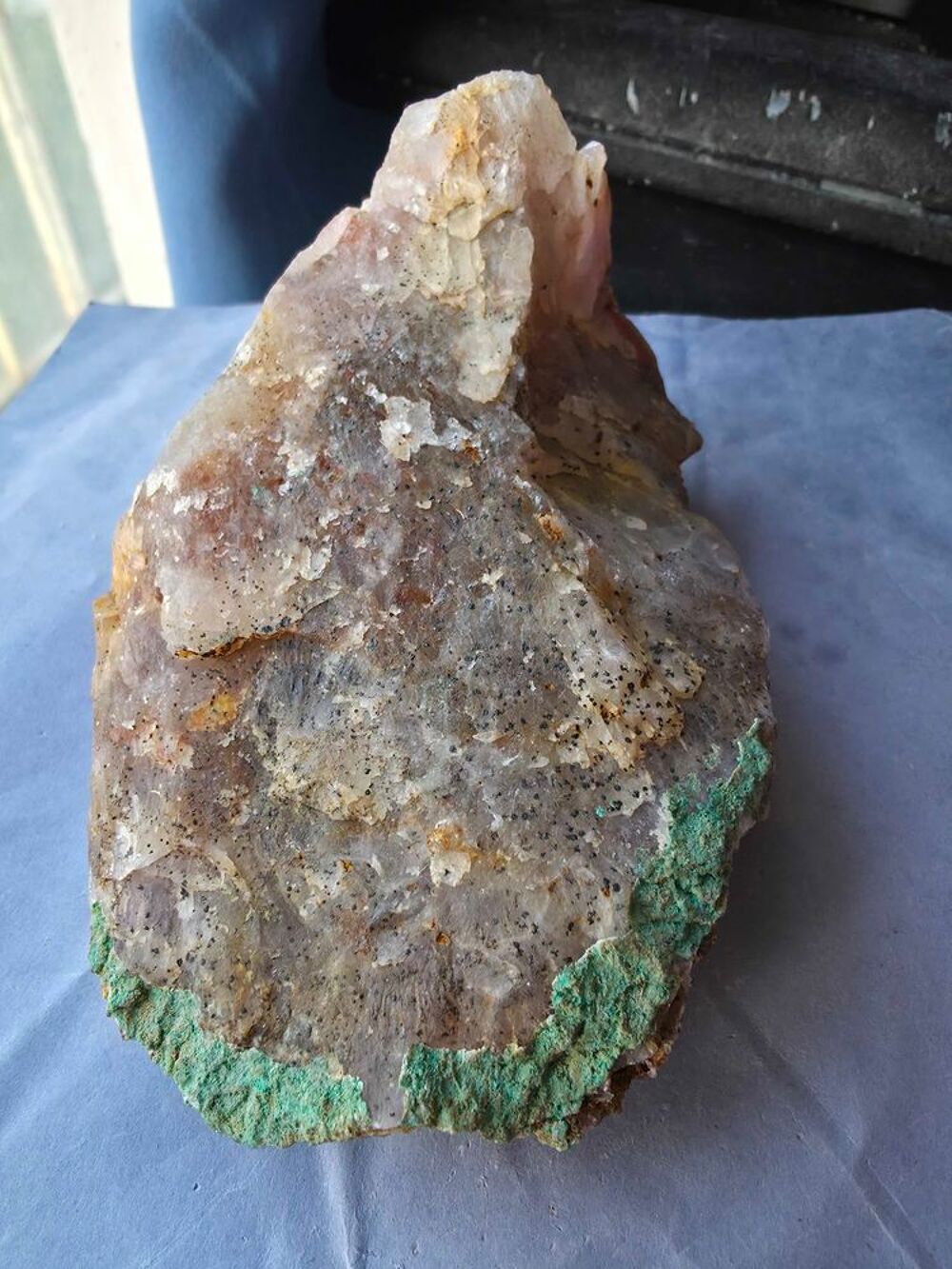 Pierre de Collection Katanga : Quartz, Malachite &amp; Oxydes 