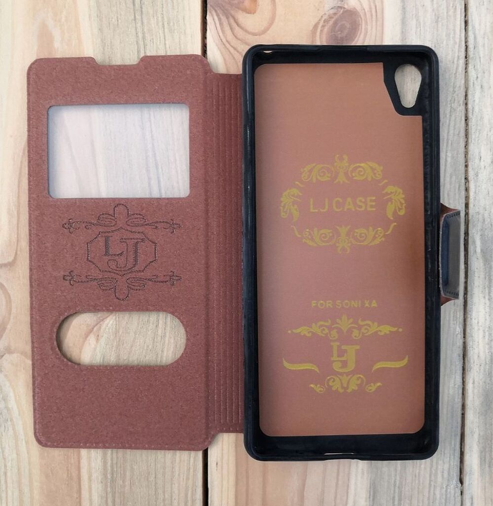 Etui folio en cuir avec coque en silicone Sony Xp&eacute;ria XA Téléphones et tablettes