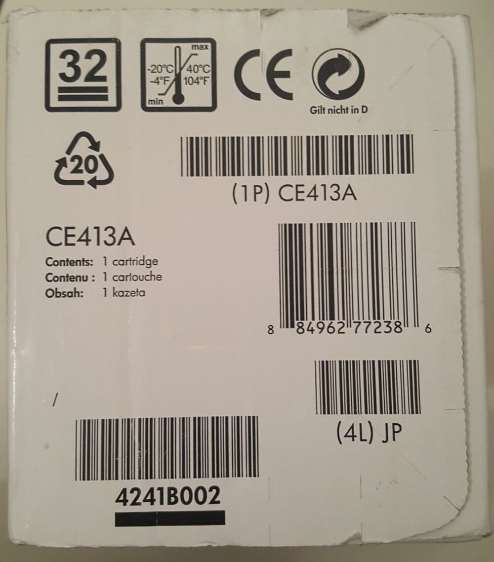 HP LaserJet 305A CE413A Magenta Cartouche Toner 300 400 mfp Matériel informatique