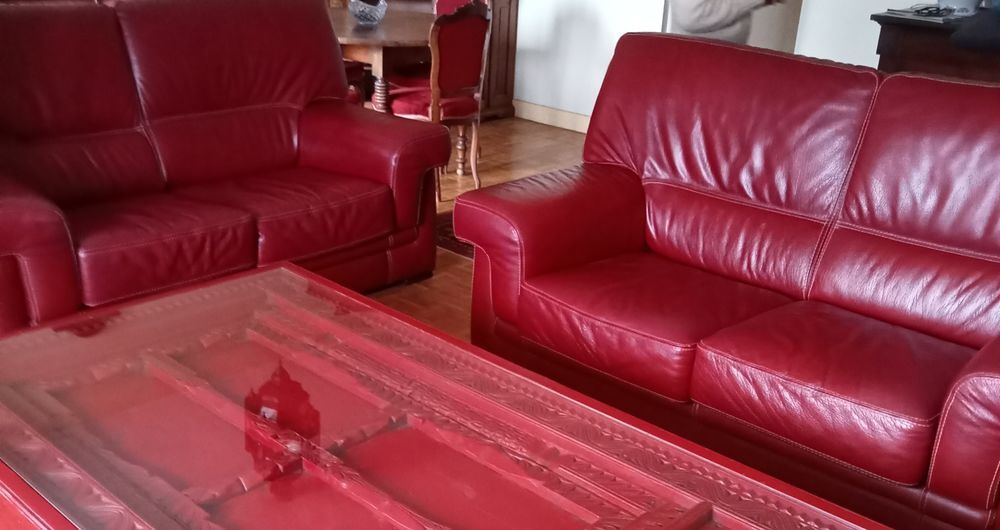 canap&eacute; cuir v&eacute;ritable Meubles