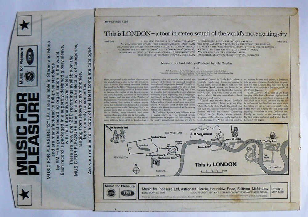 LP Richard BALDWYN : This is London - MFP 1295 - UK - 1969 CD et vinyles