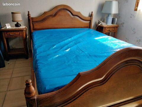 Chambre  coucher : lit 2 pers + armoire + 2 chevets 400 Les Bordes (45)