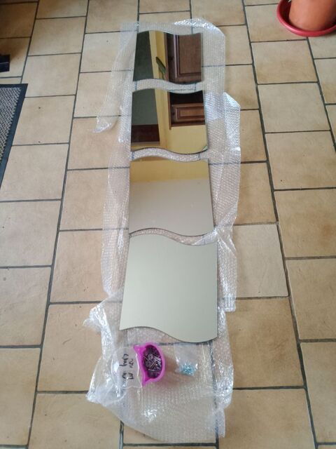 Miroir vagues 4 plaques avec quincaillerie 8 Oroux (79)