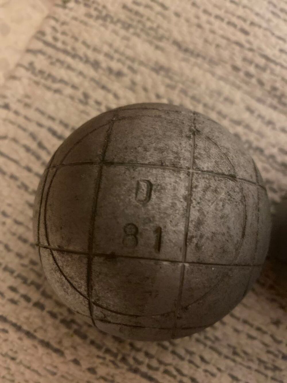 Boules de p&eacute;tanque anciennes La Boule Int&eacute;grale 720g D81 Sports
