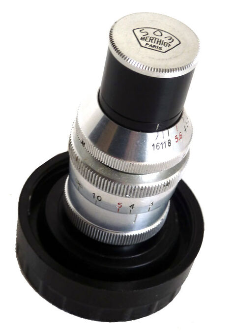 Objectif  BERTHIOT pour Camra  o Projecteur,  vis, 1: 3,5 25 Alfortville (94)