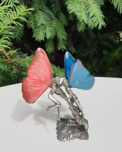 Figurine en tain avec ailes de papillon 18 Eaubonne (95)