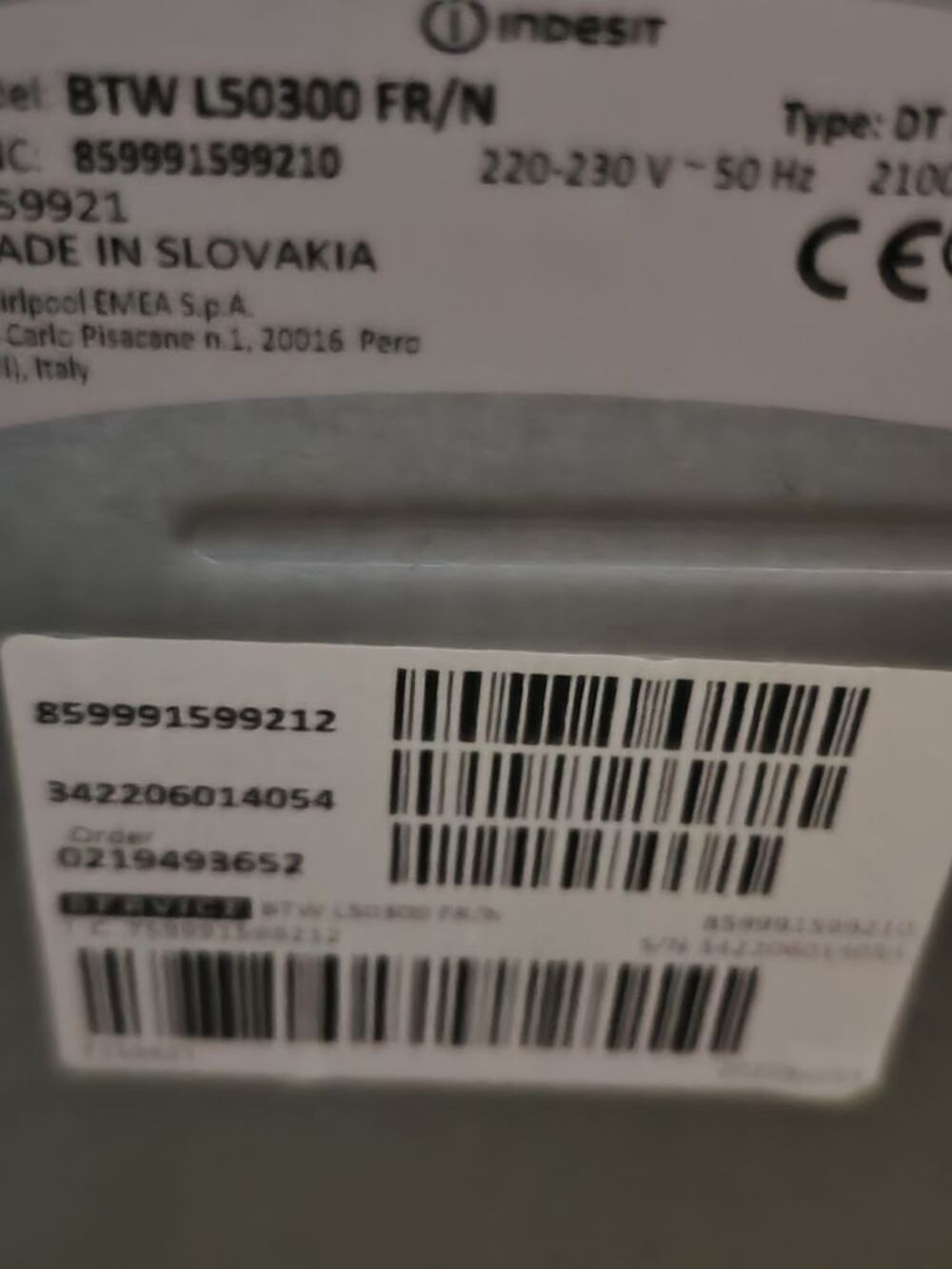 Lave linge Electroménager
