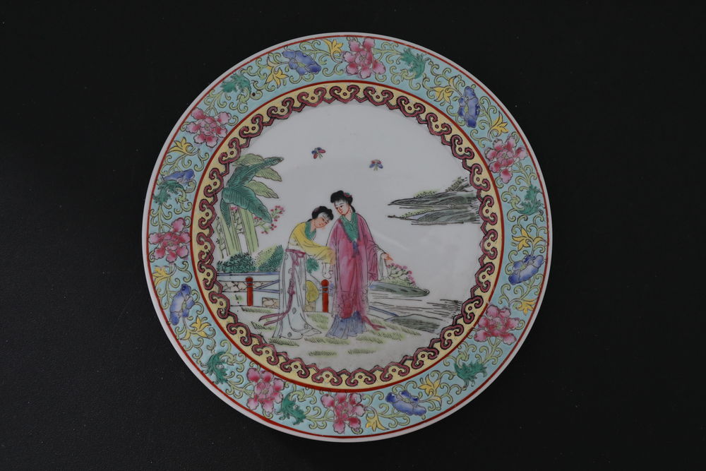 ASSIETTE CHINOISE JAPON MERE ET FILLE 
