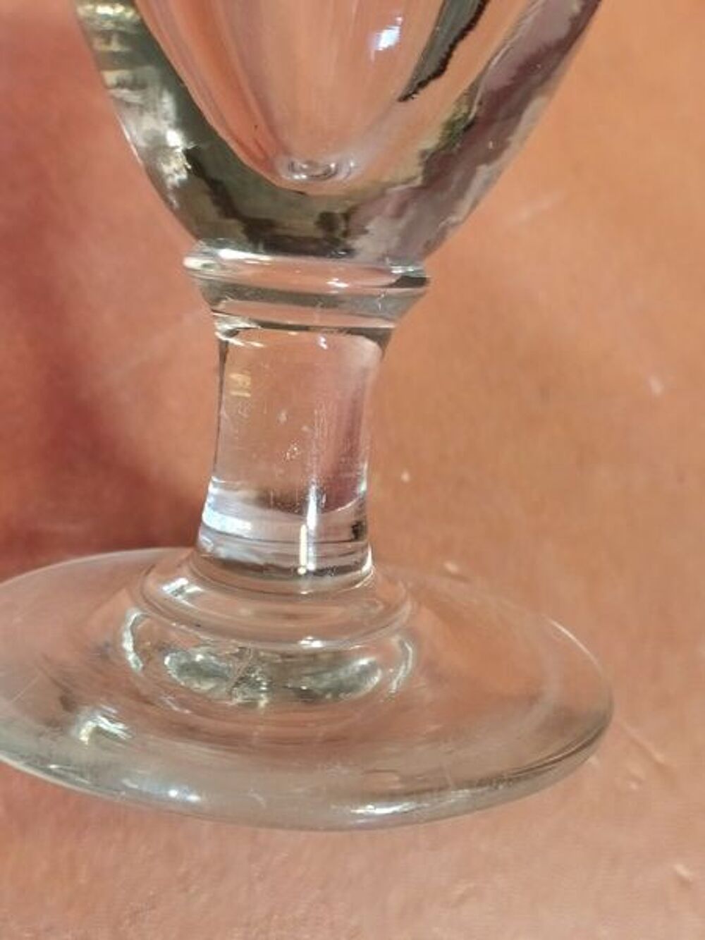 Ancien Verre &agrave; Absinthe Grav&eacute; XIX&egrave;me 