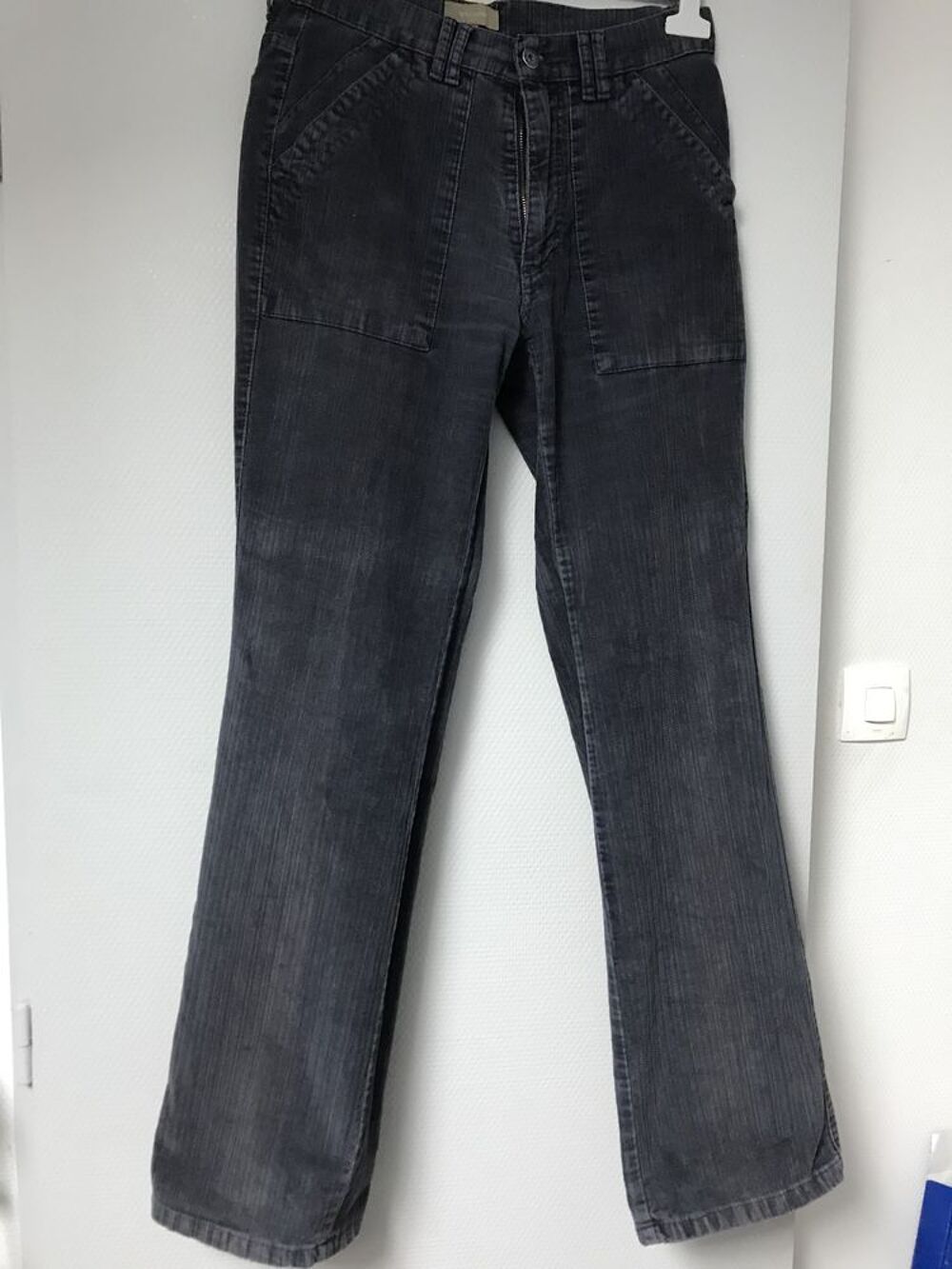 pantalon velours marine t; M Vêtements