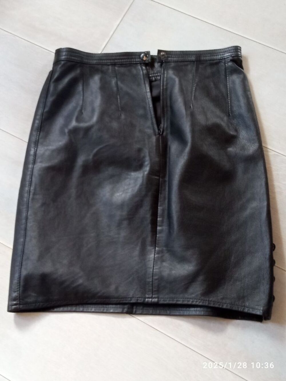 jupe en cuir Vêtements