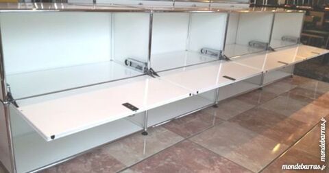 Crdence usm haller blanche 8 cases 4 portes abatt 2780 Chenoise (77)