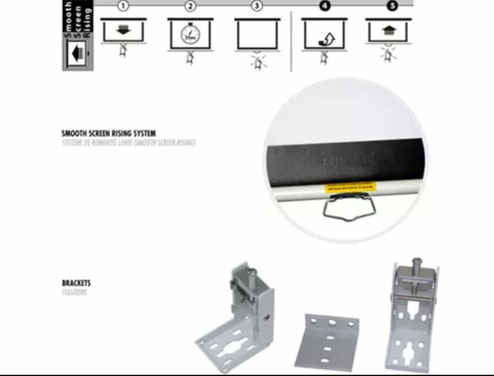 Ecran de projection Lumene Capitol premium HD 280C Photos/Video/TV