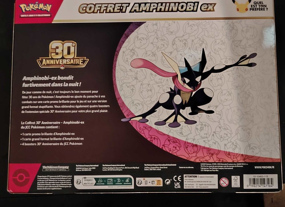Pok&eacute;mon 30 ans coffret amphinobi 