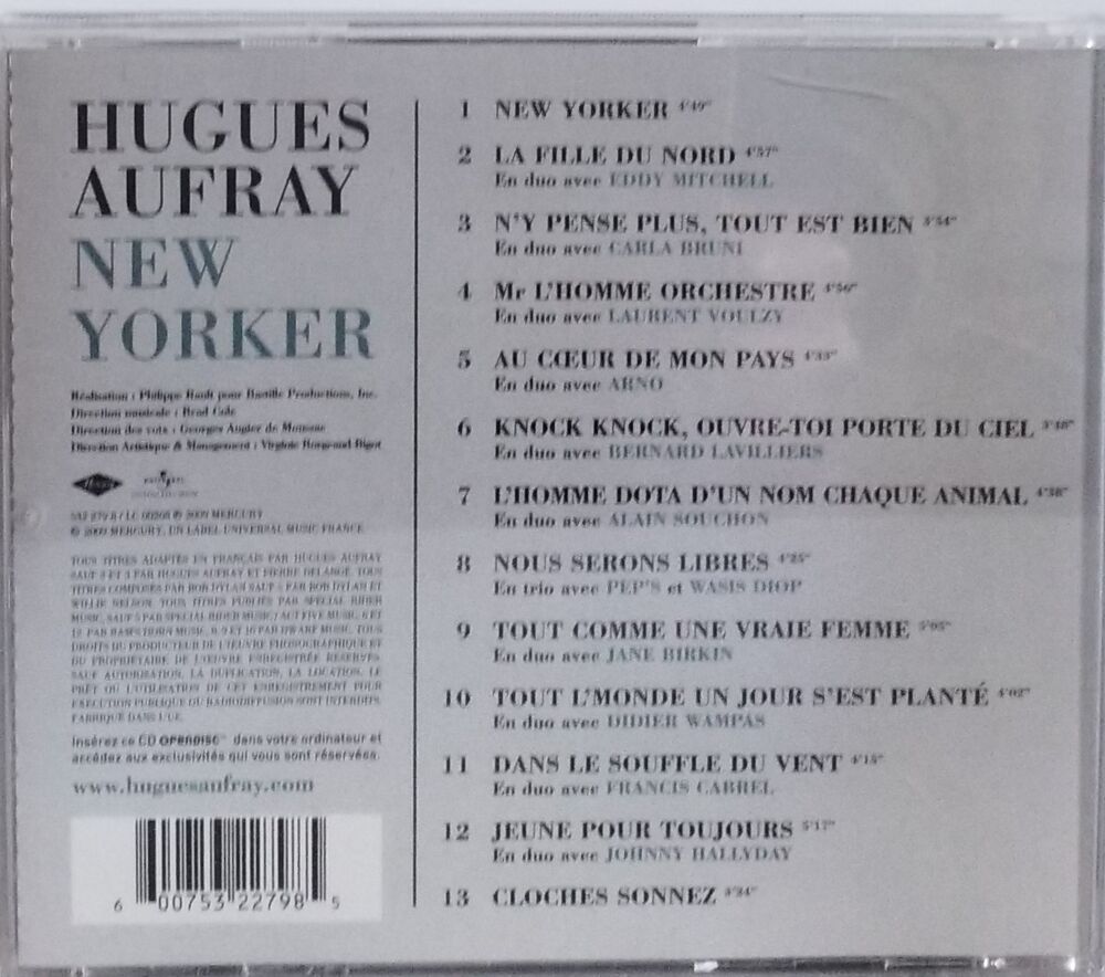 Hugues Aufray New Yorker CD et vinyles