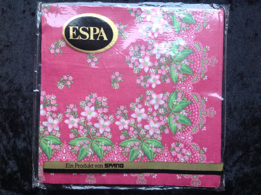 25 SERVIETTES EN PAPIER DE SOIE FIN FLEURS ROSE Envoi Possib Décoration
