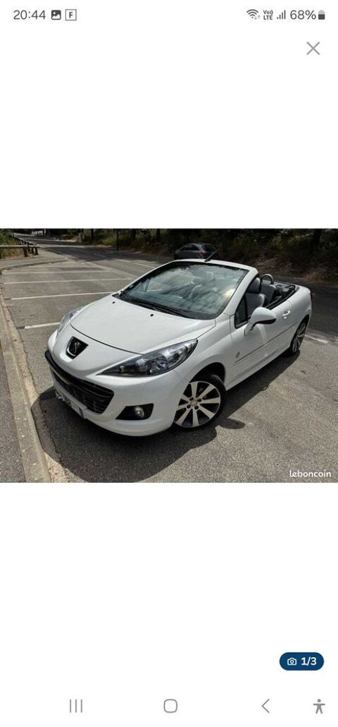 Peugeot 207 cc 207 cabriolet 1.6 vti 44 000 km certifi&