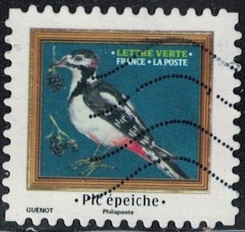 France 2025 Oblitéré Used Mélodies d'Oiseaux Pic épeiche Y&T 0.39 Chesny (57)