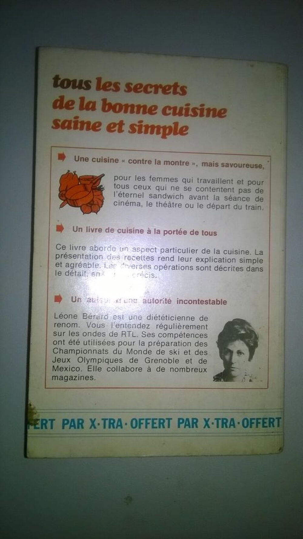 Livre La cuisine rapide Broch&eacute;
1972
Bon etat
Une cuisin
Livres et BD