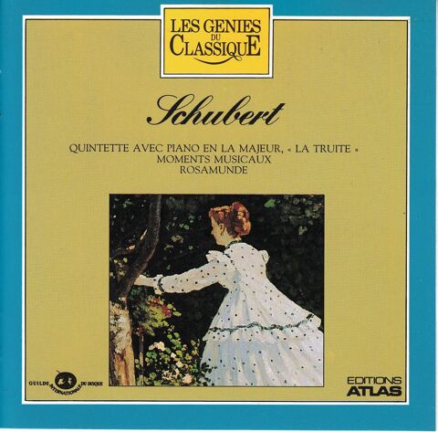 CD Schubert Quintet  La Truite , Rosamunde, Moments Musicaux 4 Antony (92)